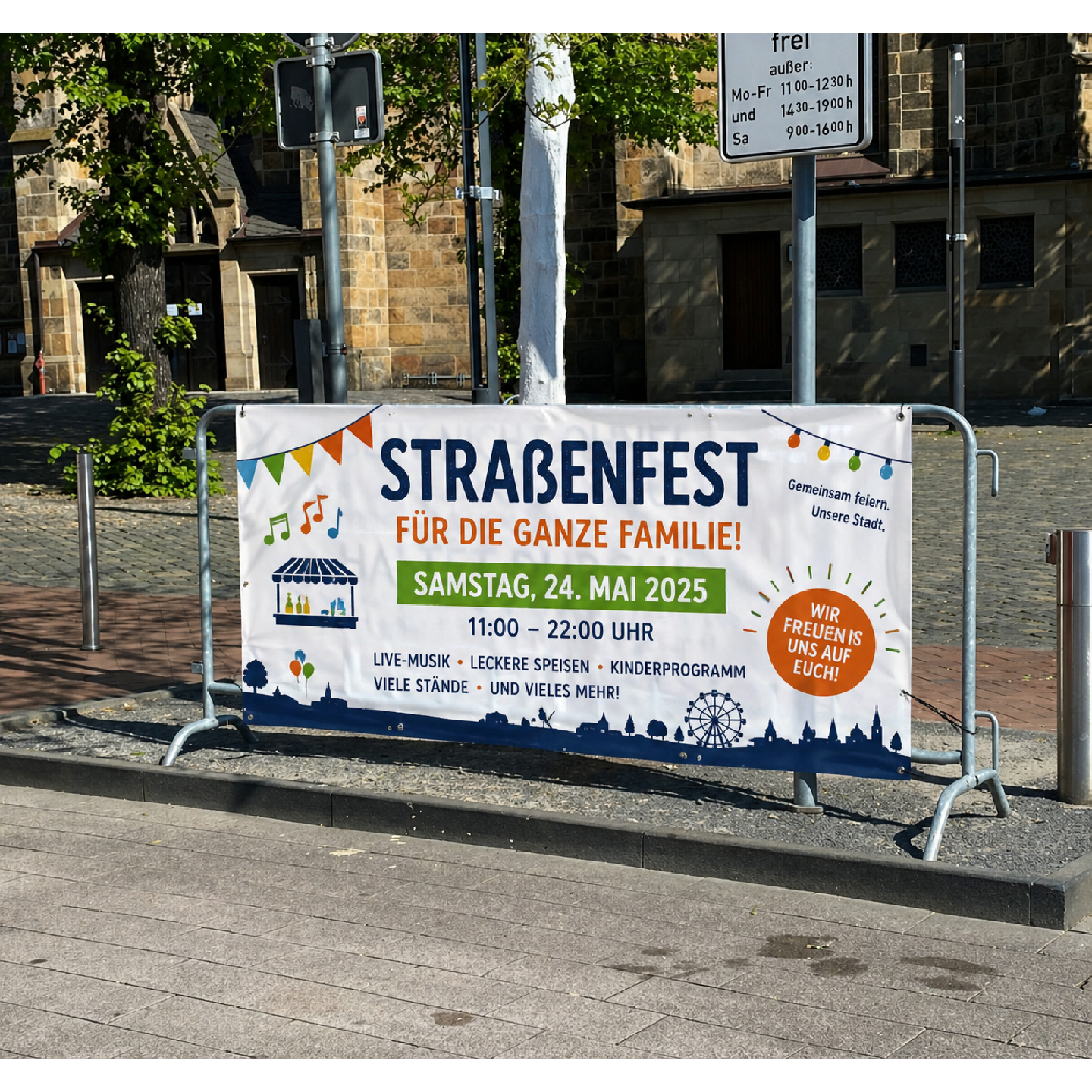PVC Werbeplanen drucken | Frontlit, Mesh & Blockout Banner