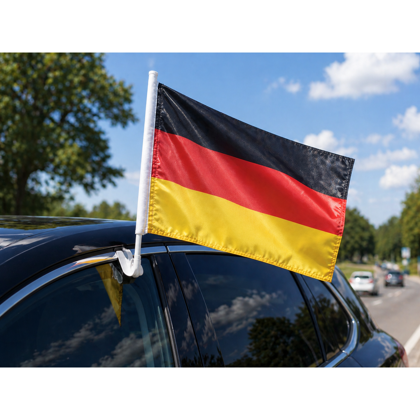 Individuelle Autofahnen bedrucken | Perfekt für Events, Fans & Werbung