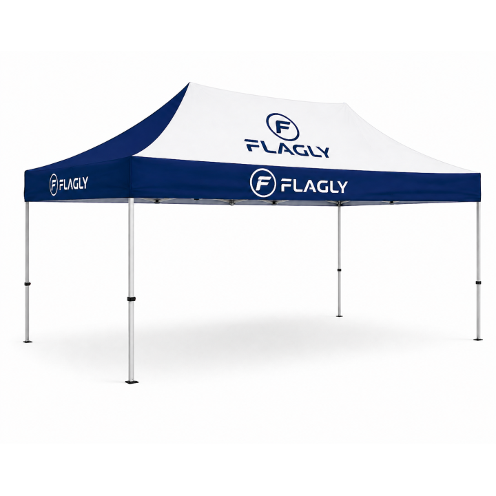 Eventzelt bedrucken | 4,5x3 m Werbezelt mit individuellem Druck