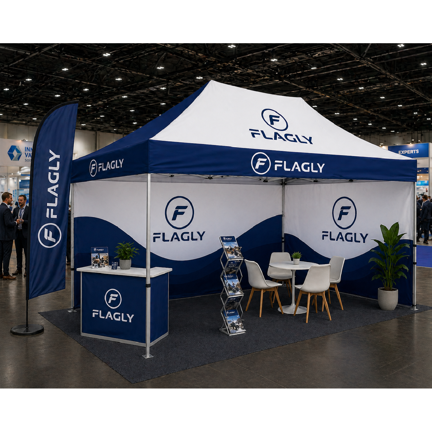 Eventzelt bedrucken | 4,5x3 m Werbezelt mit individuellem Druck