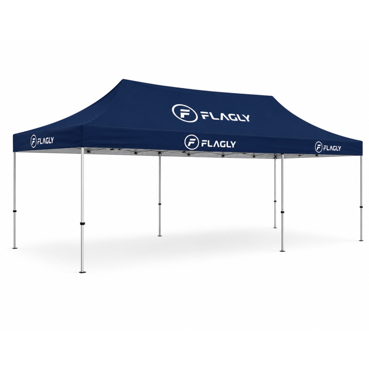Eventzelt bedrucken | 6x3 m Werbezelt mit individuellem Druck
