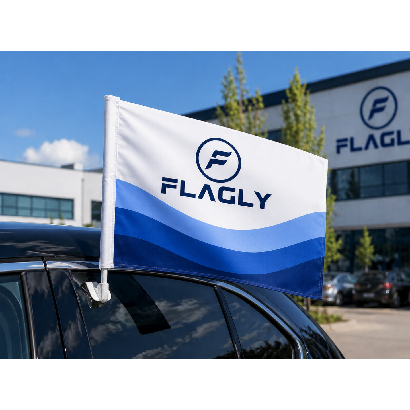 Individuelle Autofahnen bedrucken | Perfekt für Events, Fans & Werbung