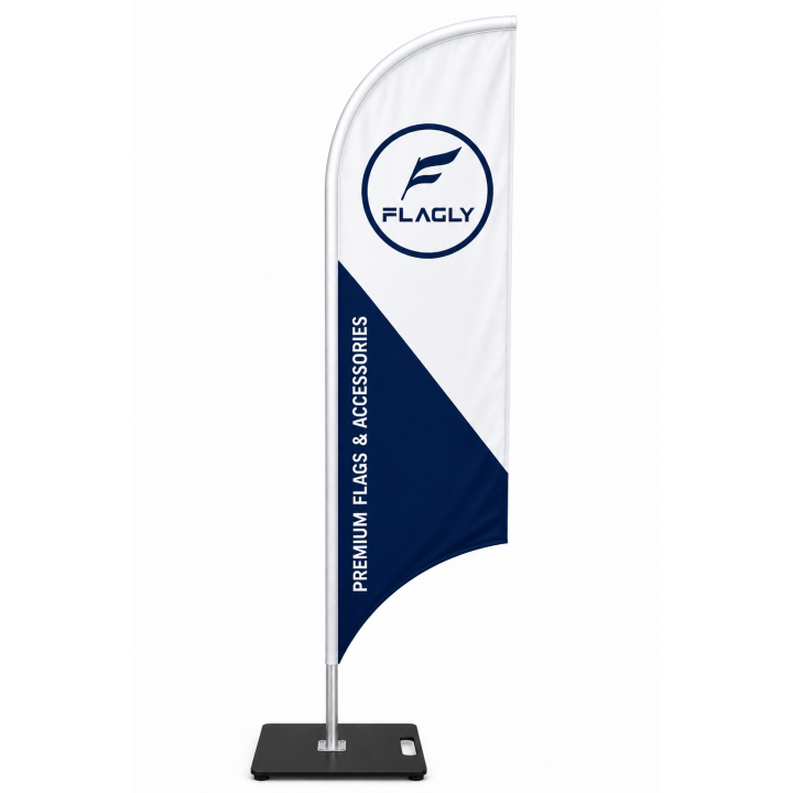 Beachflags Professional Aluminum | Hochwertige Werbefahnen inkl. Druck, Gestell und Tragetasche