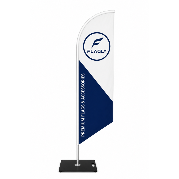 Beachflags Professional Aluminum | Hochwertige Werbefahnen inkl. Druck, Gestell und Tragetasche