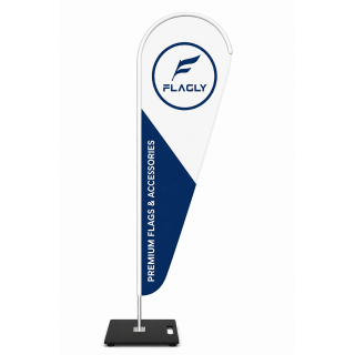 Beachflags Professional Aluminum | Hochwertige Werbefahnen inkl. Druck, Gestell und Tragetasche