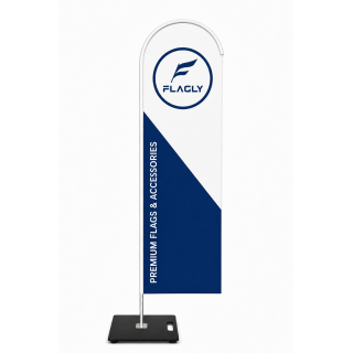 Beachflags Professional Aluminum | Hochwertige Werbefahnen inkl. Druck, Gestell und Tragetasche