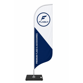 Beachflags Professional Aluminum | Hochwertige Werbefahnen inkl. Druck, Gestell und Tragetasche