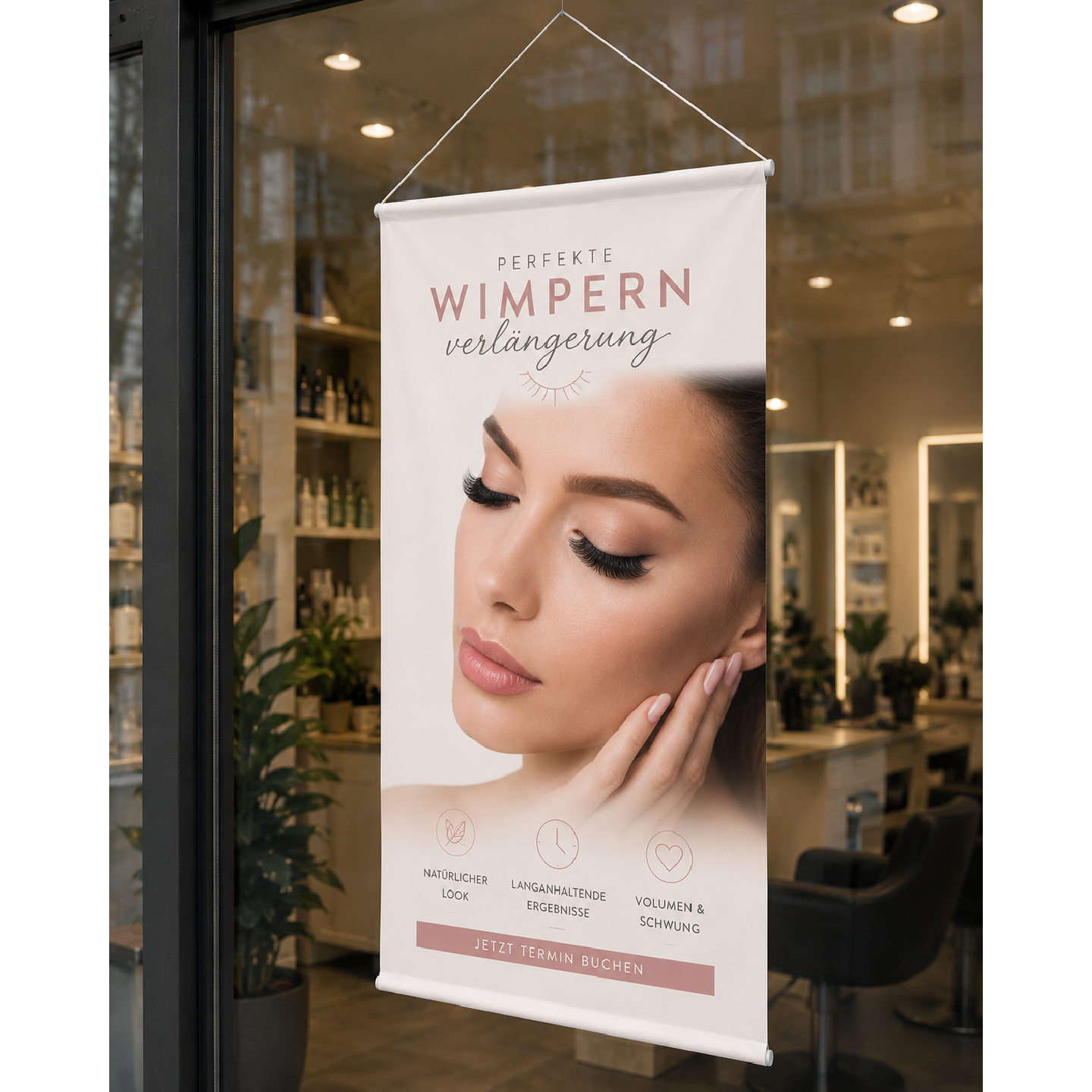 Dekobanner im Hochformat bedrucken | Individuelle Banner im Digitaldruck