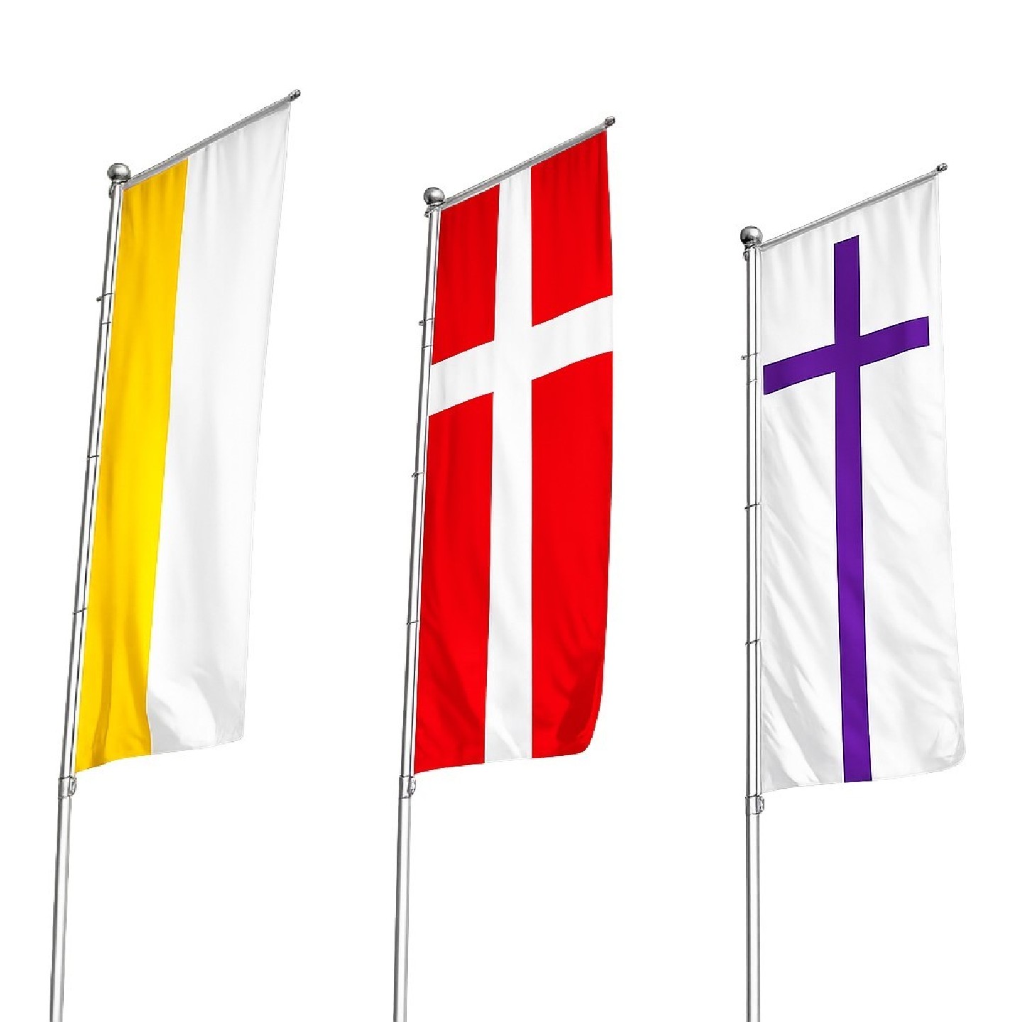 Kirchenfahnen kaufen und gestalten | Evangelische, katholische & ökumenische Kirchenfahnen