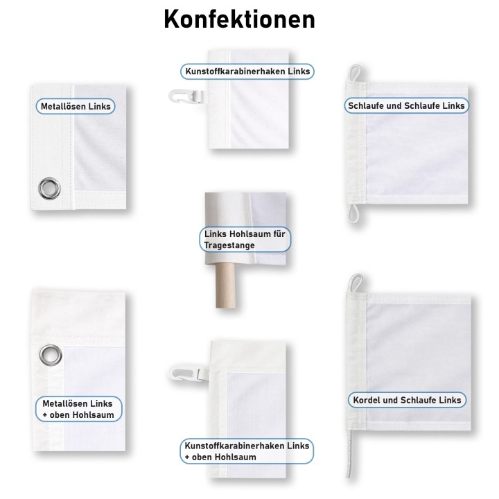 Werbefahnen individuell bedrucken lassen | Outdoor & Indoor